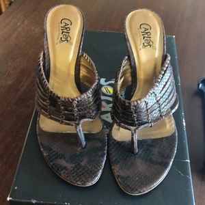 Carlos Santana Snakeskin Heels